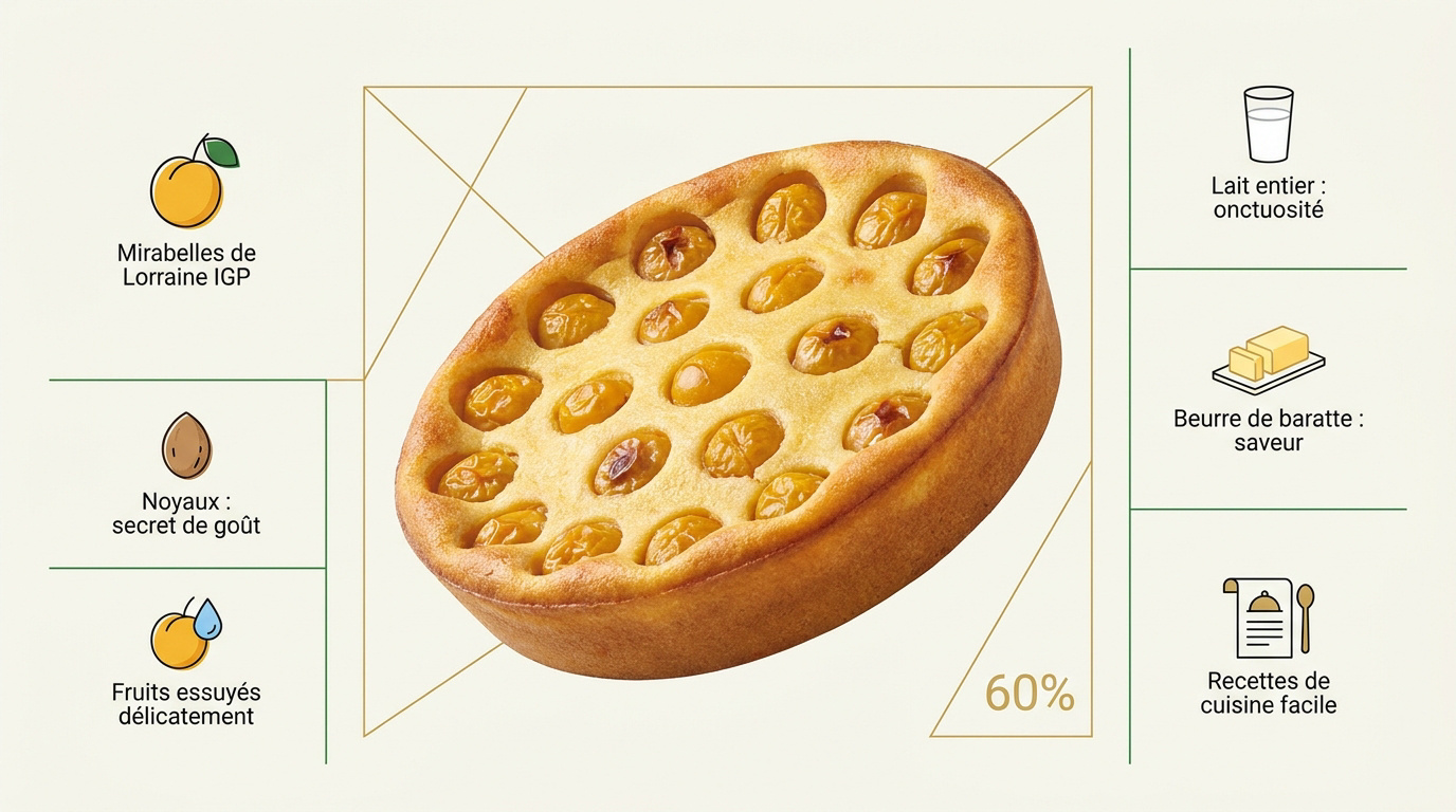Clafoutis traditionnel aux mirabelles de Lorraine