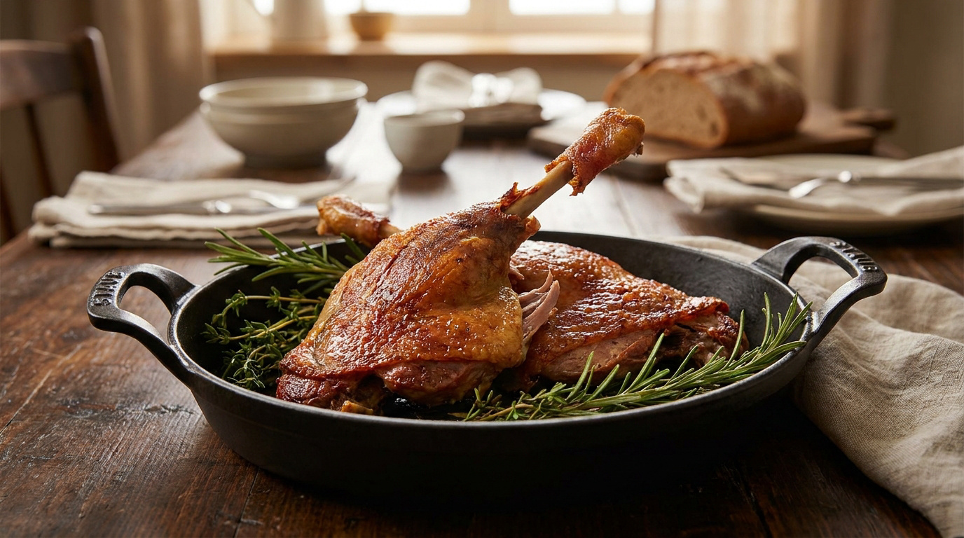 Recette de cuisse de canard : cuisson lente et astuces