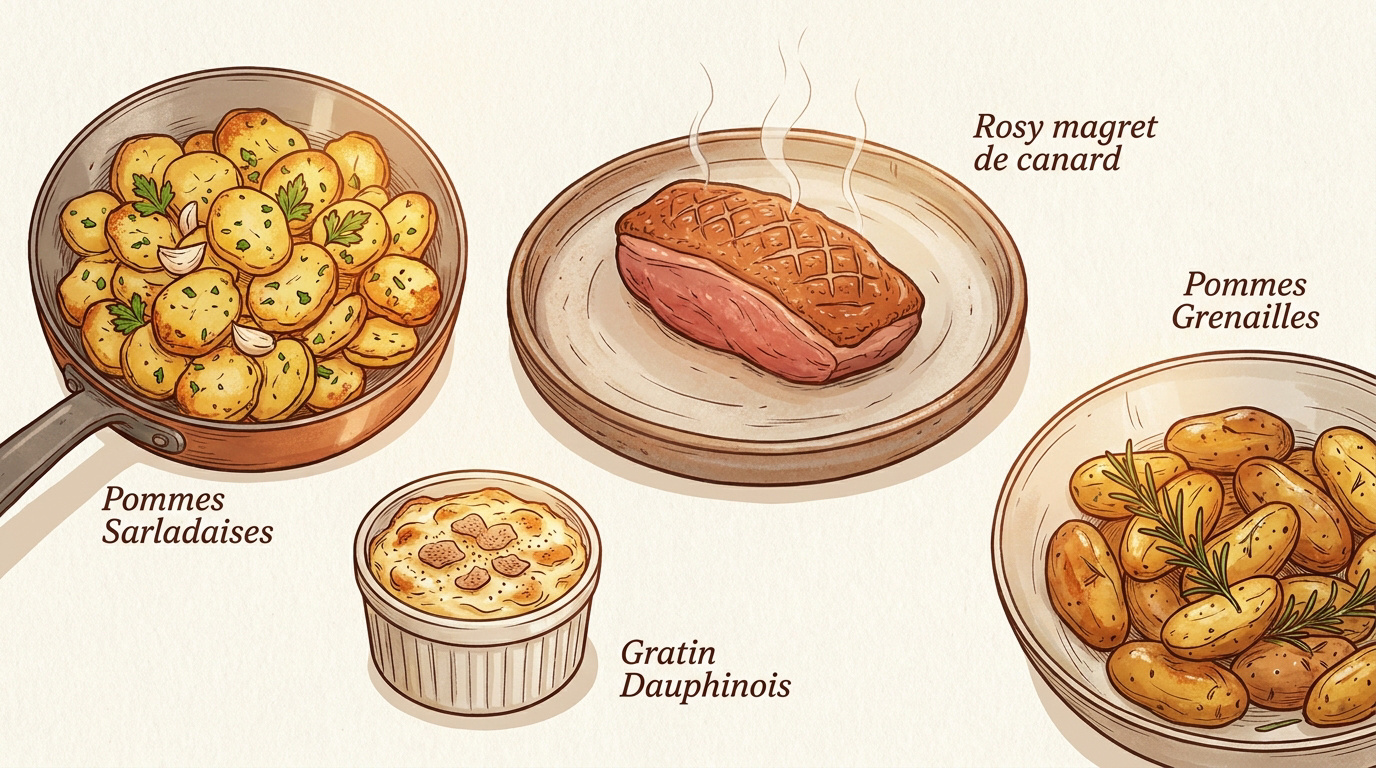 Magret de canard et pommes de terre