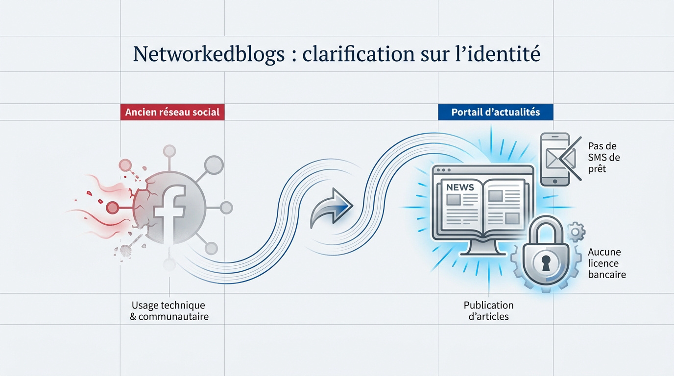 Clarification sur l'identité de Networkedblogs et les risques de fraude au crédit