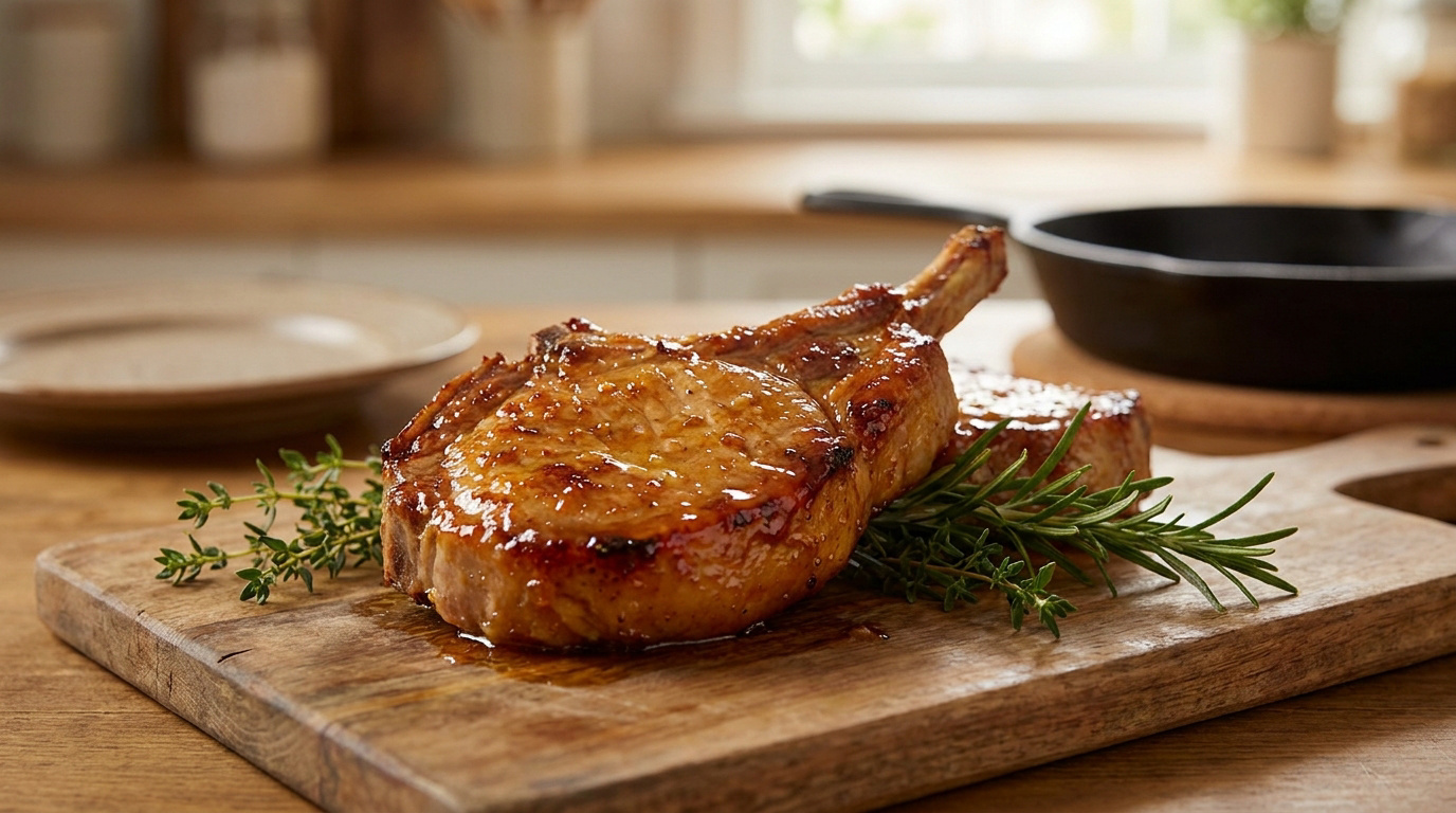 Côte de porc au four : réussir une viande tendre