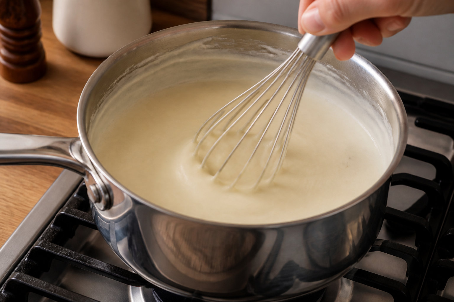 Confection de la sauce et maîtrise du gratinage