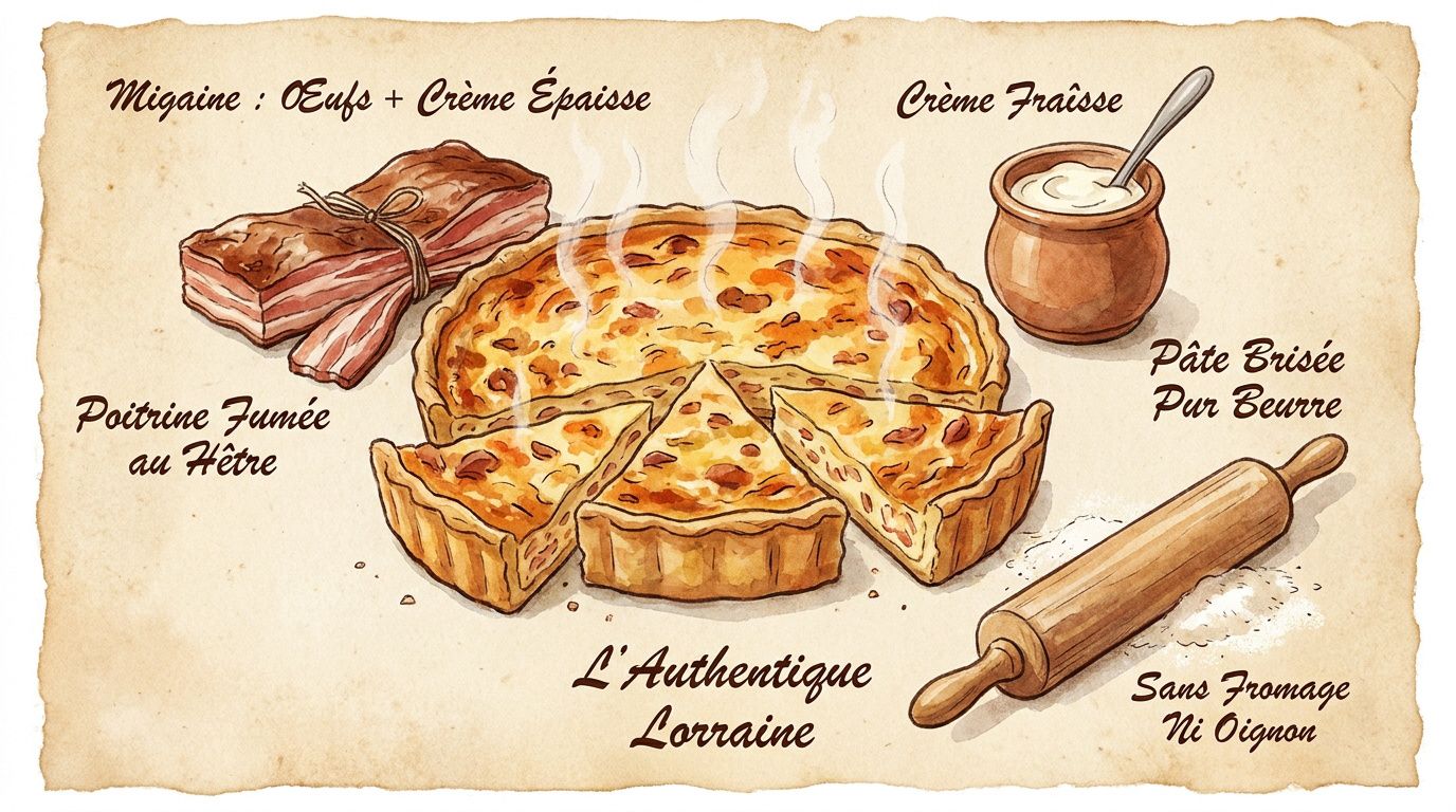 Le secret de la quiche lorraine grand-mère authentique