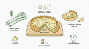 Recette quiche poireaux : le secret d'un fondant parfait