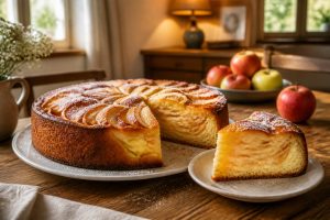 La recette du gâteau flan aux pommes de grand-mère