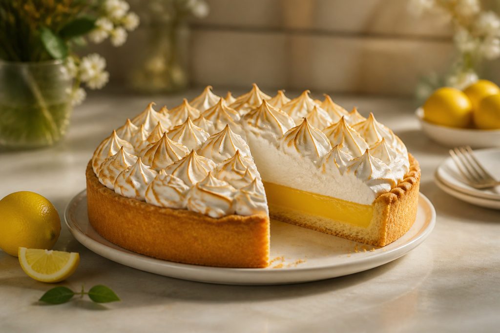 La tarte citron meringuée signature de Cyril Lignac