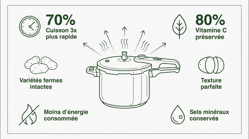 Réussir la cuisson des pommes de terre à la cocotte-minute