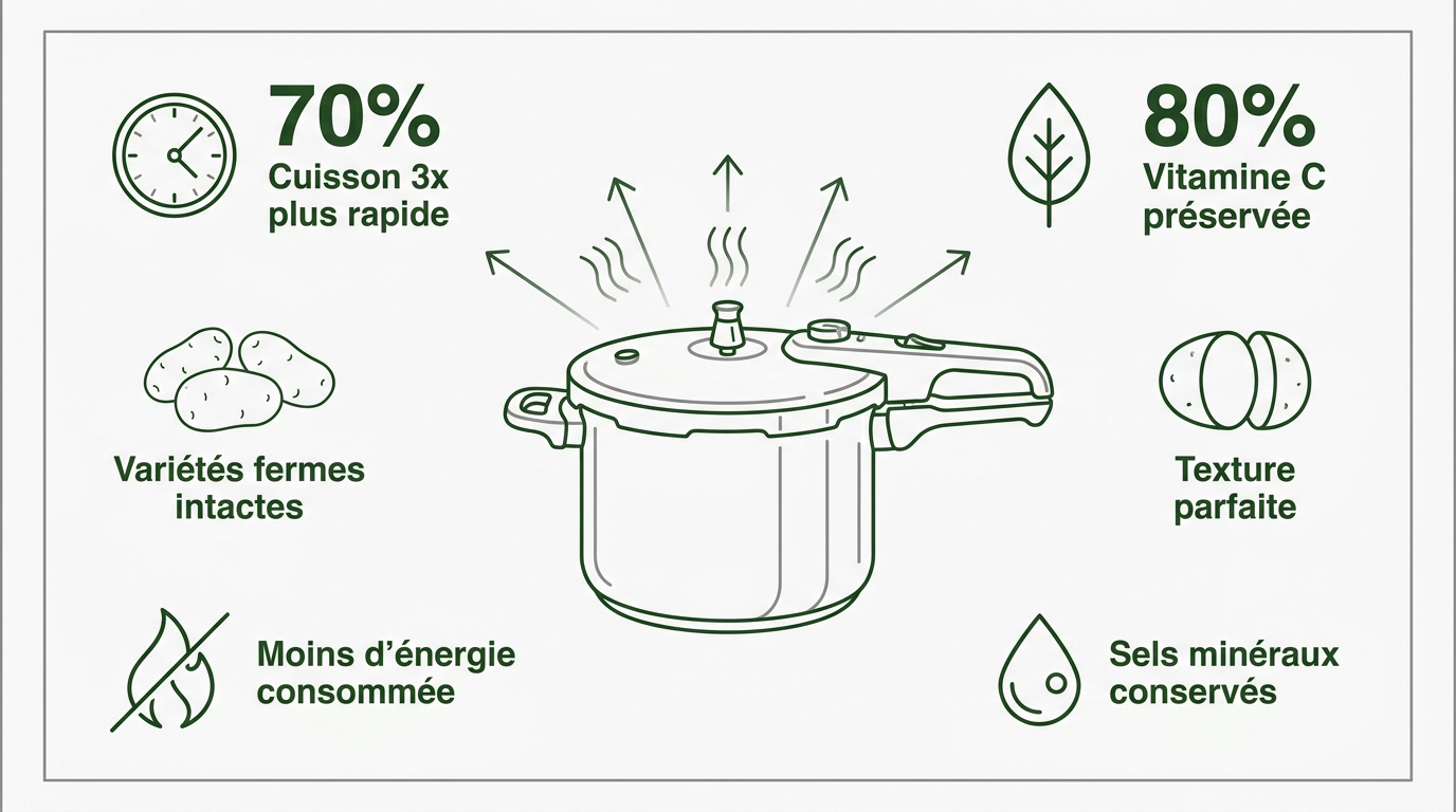 Réussir la cuisson des pommes de terre à la cocotte-minute
