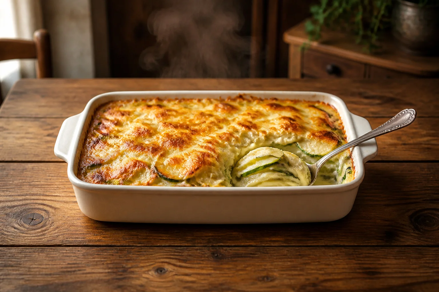 Gratin dauphinois aux courgettes
