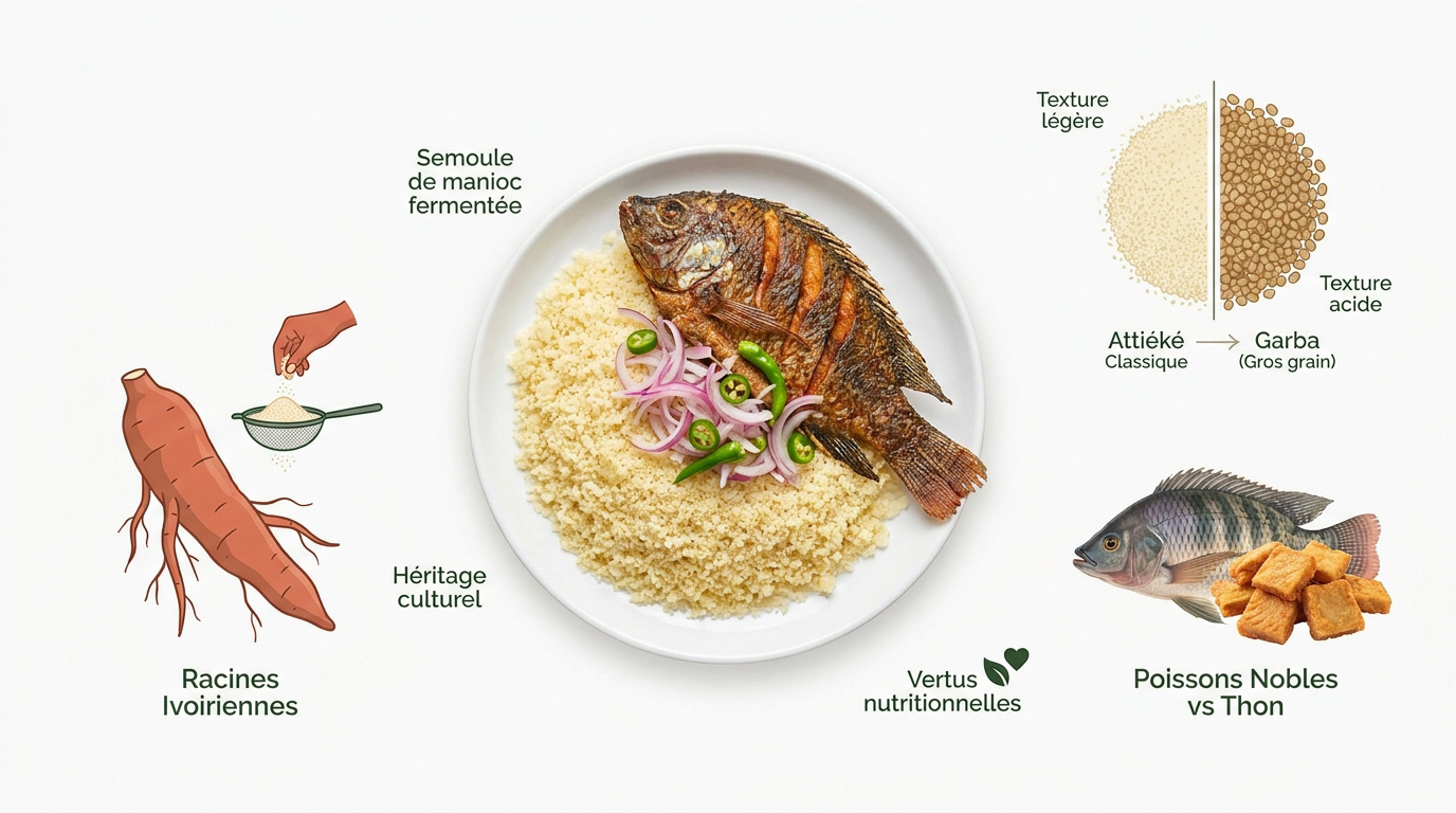 Réussir la recette attiéké poisson : les secrets ivoiriens