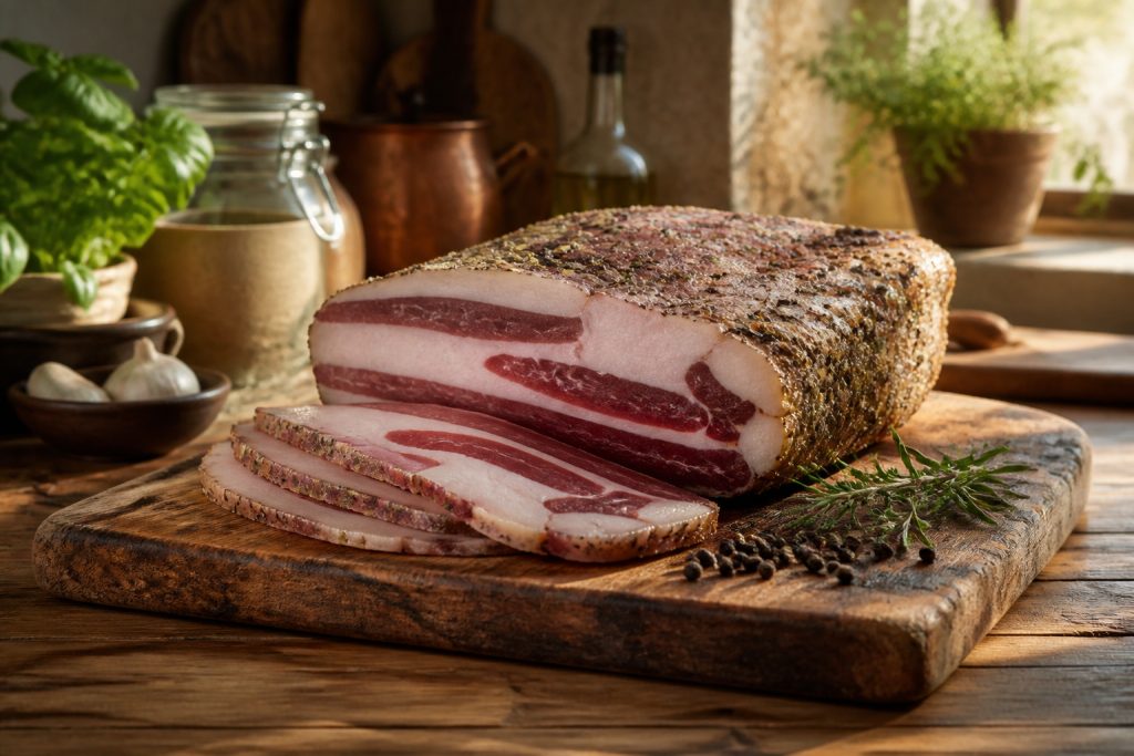 Le guanciale : l'âme des joues de porc italiennes