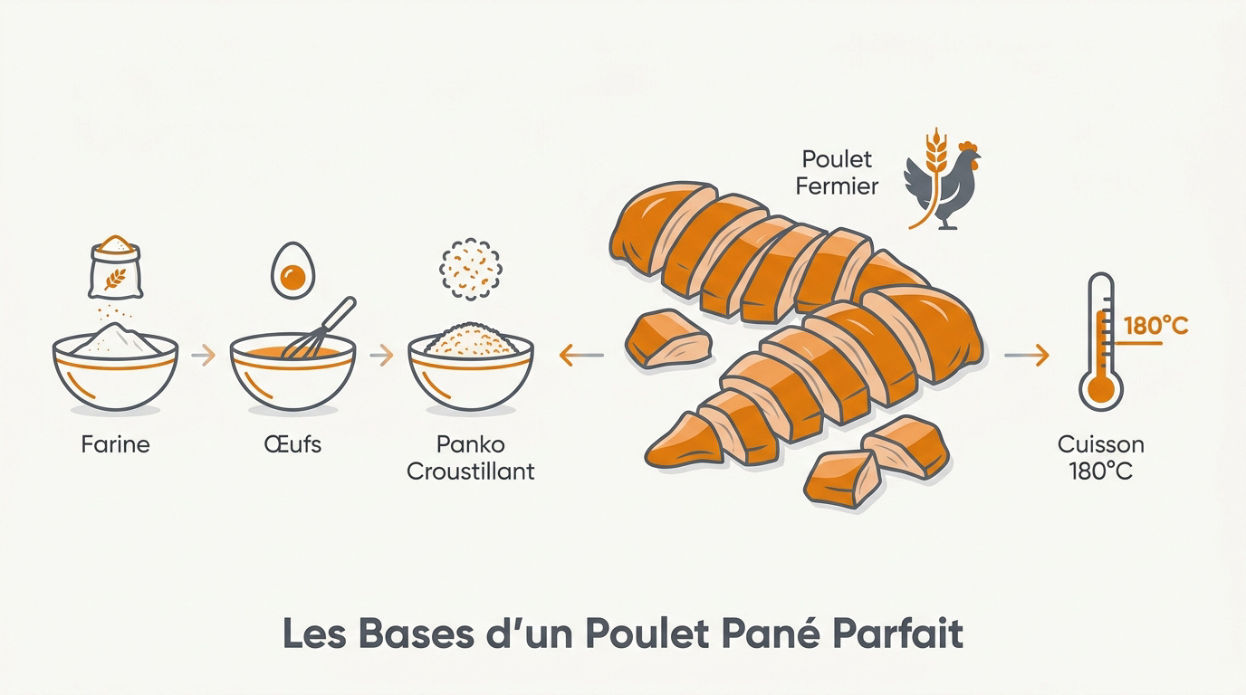 Réussir la recette poulet pané : secrets du croustillant