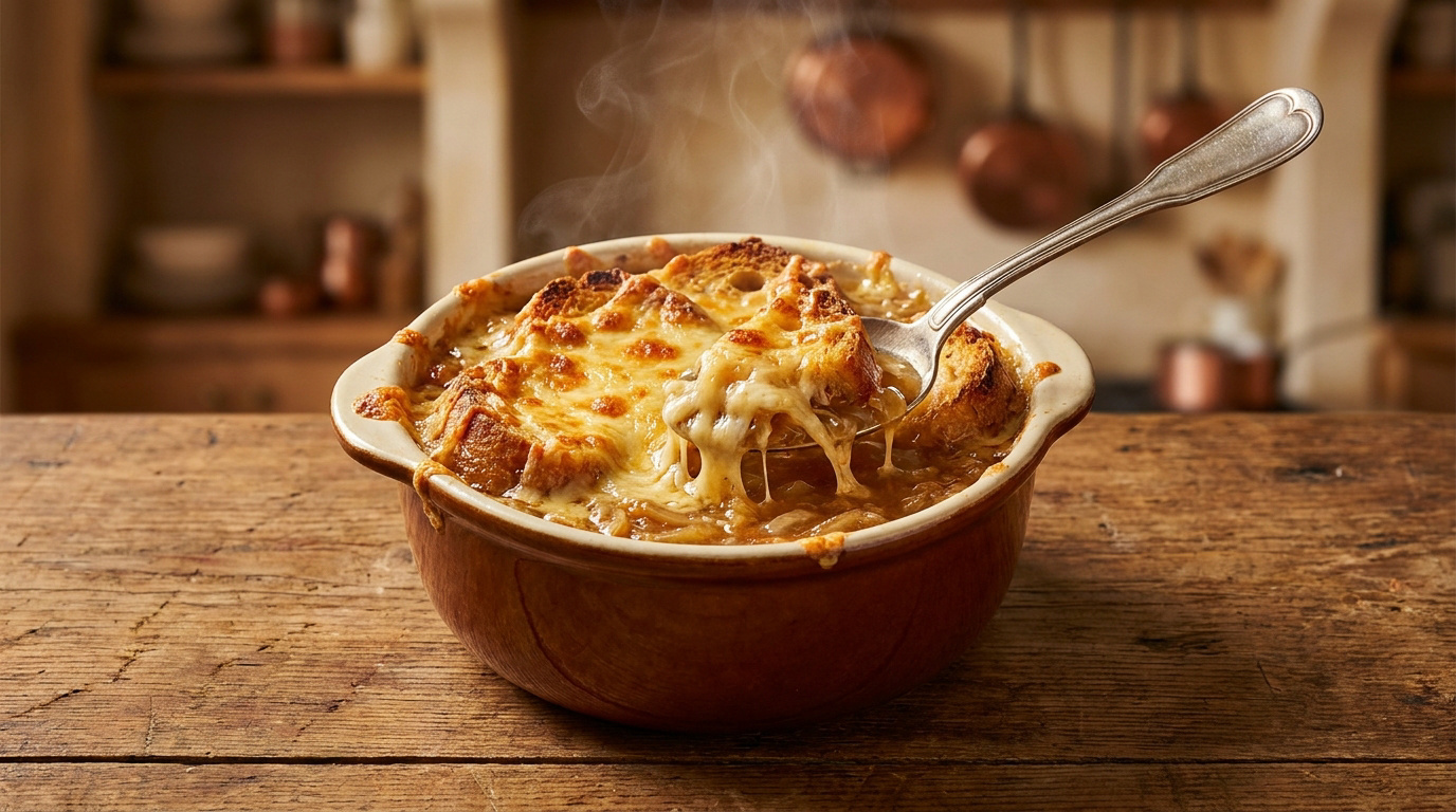 Recette soupe oignon : les secrets du gratiné traditionnel