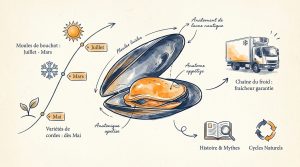 Saison des moules : calendrier, variétés et guide d'achat