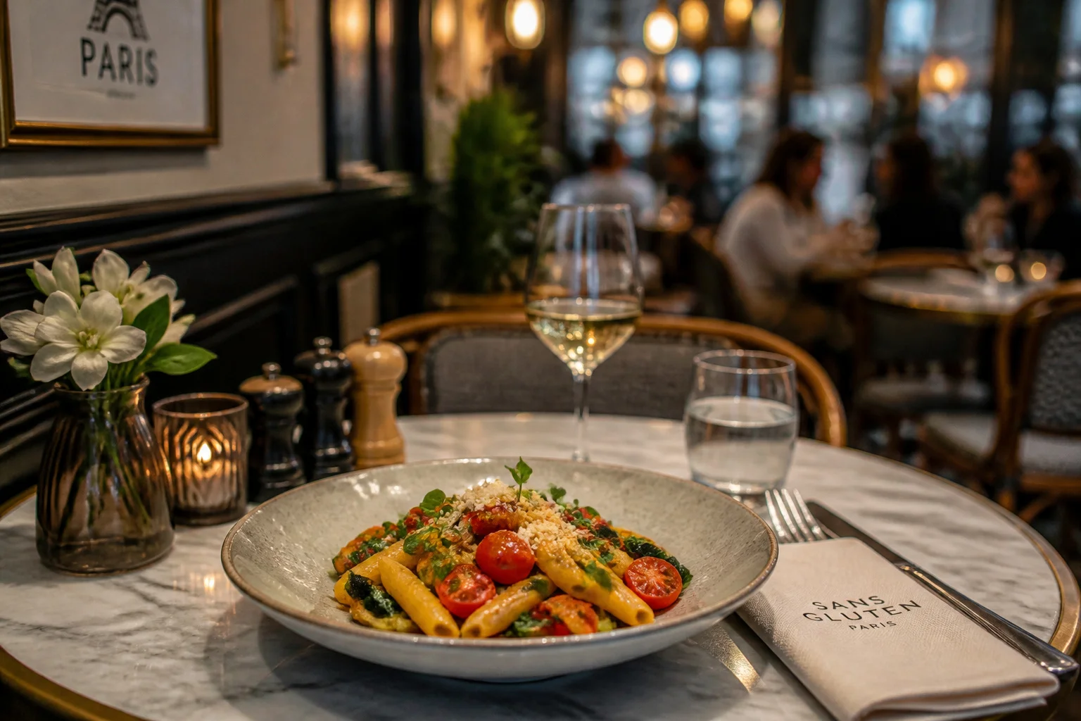 Plat gourmand sans gluten a paris