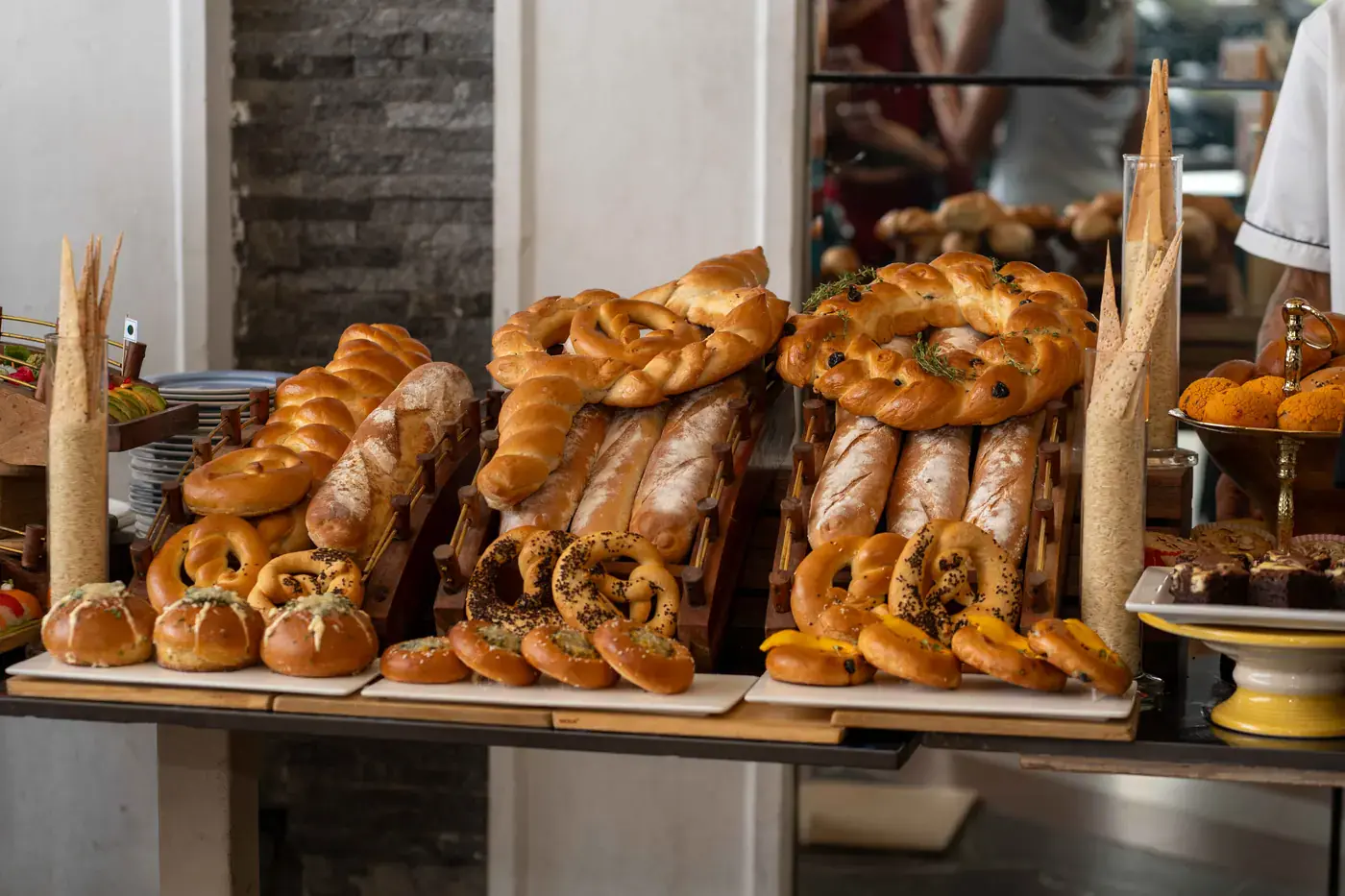 Bretzels en boulangerie